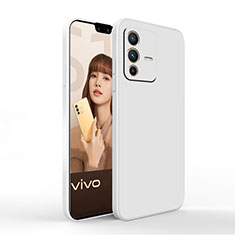 Silikon Hülle Handyhülle Ultra Dünn Flexible Schutzhülle 360 Grad Ganzkörper Tasche YK4 für Vivo V23 Pro 5G Weiß