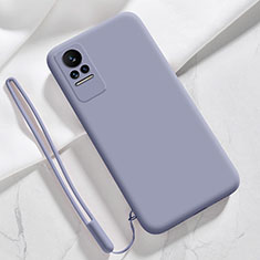 Silikon Hülle Handyhülle Ultra Dünn Flexible Schutzhülle 360 Grad Ganzkörper Tasche YK4 für Xiaomi Civi 5G Lavendel Grau