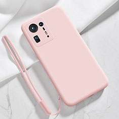 Silikon Hülle Handyhülle Ultra Dünn Flexible Schutzhülle 360 Grad Ganzkörper Tasche YK4 für Xiaomi Mi Mix 4 5G Rosa