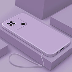 Silikon Hülle Handyhülle Ultra Dünn Flexible Schutzhülle 360 Grad Ganzkörper Tasche YK4 für Xiaomi POCO C31 Violett