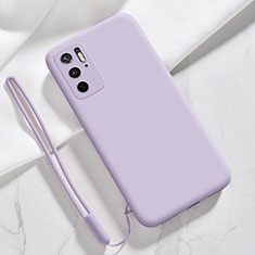 Silikon Hülle Handyhülle Ultra Dünn Flexible Schutzhülle 360 Grad Ganzkörper Tasche YK4 für Xiaomi POCO M3 Pro 5G Helles Lila