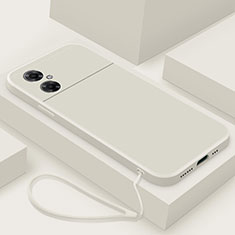 Silikon Hülle Handyhülle Ultra Dünn Flexible Schutzhülle 360 Grad Ganzkörper Tasche YK4 für Xiaomi Poco M4 5G Weiß