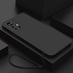 Silikon Hülle Handyhülle Ultra Dünn Flexible Schutzhülle 360 Grad Ganzkörper Tasche YK4 für Xiaomi Poco M4 Pro 5G Schwarz