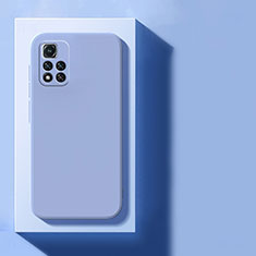 Silikon Hülle Handyhülle Ultra Dünn Flexible Schutzhülle 360 Grad Ganzkörper Tasche YK4 für Xiaomi Poco X4 NFC Lavendel Grau