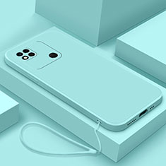 Silikon Hülle Handyhülle Ultra Dünn Flexible Schutzhülle 360 Grad Ganzkörper Tasche YK4 für Xiaomi Redmi 10A 4G Hellblau