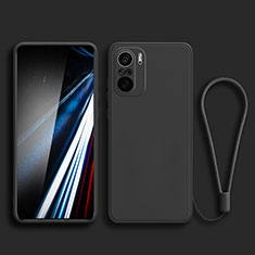 Silikon Hülle Handyhülle Ultra Dünn Flexible Schutzhülle 360 Grad Ganzkörper Tasche YK4 für Xiaomi Redmi K40 5G Schwarz