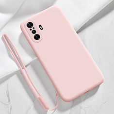 Silikon Hülle Handyhülle Ultra Dünn Flexible Schutzhülle 360 Grad Ganzkörper Tasche YK4 für Xiaomi Redmi K40 Gaming 5G Rosa