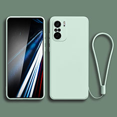 Silikon Hülle Handyhülle Ultra Dünn Flexible Schutzhülle 360 Grad Ganzkörper Tasche YK4 für Xiaomi Redmi K40 Pro 5G Minzgrün