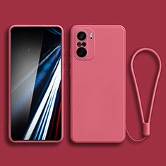 Silikon Hülle Handyhülle Ultra Dünn Flexible Schutzhülle 360 Grad Ganzkörper Tasche YK4 für Xiaomi Redmi K40 Pro 5G Pink