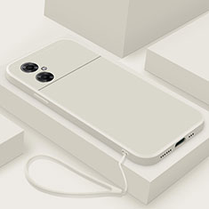 Silikon Hülle Handyhülle Ultra Dünn Flexible Schutzhülle 360 Grad Ganzkörper Tasche YK4 für Xiaomi Redmi Note 11R 5G Weiß