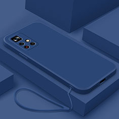 Silikon Hülle Handyhülle Ultra Dünn Flexible Schutzhülle 360 Grad Ganzkörper Tasche YK4 für Xiaomi Redmi Note 11T 5G Blau