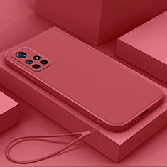 Silikon Hülle Handyhülle Ultra Dünn Flexible Schutzhülle 360 Grad Ganzkörper Tasche YK4 für Xiaomi Redmi Note 11T 5G Rot