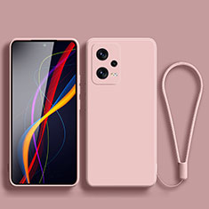 Silikon Hülle Handyhülle Ultra Dünn Flexible Schutzhülle 360 Grad Ganzkörper Tasche YK4 für Xiaomi Redmi Note 12 Pro 5G Rosa