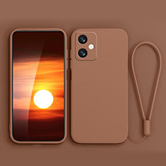 Silikon Hülle Handyhülle Ultra Dünn Flexible Schutzhülle 360 Grad Ganzkörper Tasche YK4 für Xiaomi Redmi Note 12R Pro 5G Braun