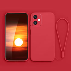 Silikon Hülle Handyhülle Ultra Dünn Flexible Schutzhülle 360 Grad Ganzkörper Tasche YK4 für Xiaomi Redmi Note 12R Pro 5G Rot