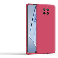 Silikon Hülle Handyhülle Ultra Dünn Flexible Schutzhülle 360 Grad Ganzkörper Tasche YK4 für Xiaomi Redmi Note 9T 5G Rot