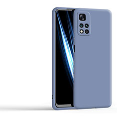 Silikon Hülle Handyhülle Ultra Dünn Flexible Schutzhülle 360 Grad Ganzkörper Tasche YK5 für Xiaomi Mi 11i 5G (2022) Lavendel Grau