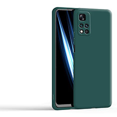 Silikon Hülle Handyhülle Ultra Dünn Flexible Schutzhülle 360 Grad Ganzkörper Tasche YK5 für Xiaomi Mi 11i 5G (2022) Nachtgrün