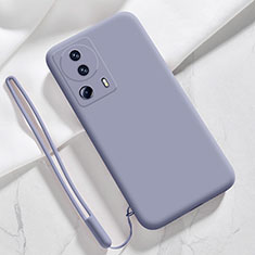 Silikon Hülle Handyhülle Ultra Dünn Flexible Schutzhülle 360 Grad Ganzkörper Tasche YK5 für Xiaomi Mi 13 Lite 5G Lavendel Grau