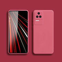 Silikon Hülle Handyhülle Ultra Dünn Flexible Schutzhülle 360 Grad Ganzkörper Tasche YK5 für Xiaomi Poco F4 5G Pink