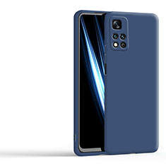 Silikon Hülle Handyhülle Ultra Dünn Flexible Schutzhülle 360 Grad Ganzkörper Tasche YK5 für Xiaomi Redmi Note 11 Pro+ Plus 5G Blau
