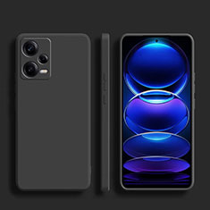Silikon Hülle Handyhülle Ultra Dünn Flexible Schutzhülle 360 Grad Ganzkörper Tasche YK5 für Xiaomi Redmi Note 12 Pro+ Plus 5G Schwarz