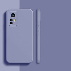 Silikon Hülle Handyhülle Ultra Dünn Flexible Schutzhülle 360 Grad Ganzkörper Tasche YK6 für Xiaomi Mi 12T 5G Lavendel Grau
