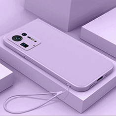 Silikon Hülle Handyhülle Ultra Dünn Flexible Schutzhülle 360 Grad Ganzkörper Tasche YK6 für Xiaomi Mi Mix 4 5G Helles Lila