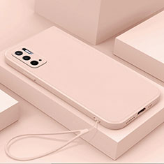 Silikon Hülle Handyhülle Ultra Dünn Flexible Schutzhülle 360 Grad Ganzkörper Tasche YK6 für Xiaomi Redmi Note 10 5G Rosa