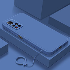 Silikon Hülle Handyhülle Ultra Dünn Flexible Schutzhülle 360 Grad Ganzkörper Tasche YK6 für Xiaomi Redmi Note 11 5G Blau