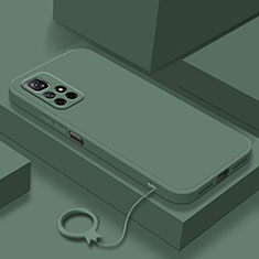 Silikon Hülle Handyhülle Ultra Dünn Flexible Schutzhülle 360 Grad Ganzkörper Tasche YK6 für Xiaomi Redmi Note 11S 5G Grün