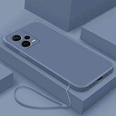 Silikon Hülle Handyhülle Ultra Dünn Flexible Schutzhülle 360 Grad Ganzkörper Tasche YK6 für Xiaomi Redmi Note 12 5G Lavendel Grau