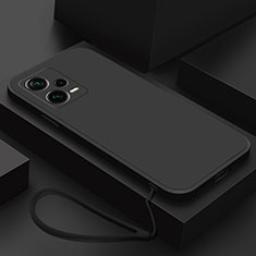 Silikon Hülle Handyhülle Ultra Dünn Flexible Schutzhülle 360 Grad Ganzkörper Tasche YK6 für Xiaomi Redmi Note 12 5G Schwarz