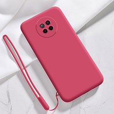 Silikon Hülle Handyhülle Ultra Dünn Flexible Schutzhülle 360 Grad Ganzkörper Tasche YK6 für Xiaomi Redmi Note 9 5G Rot