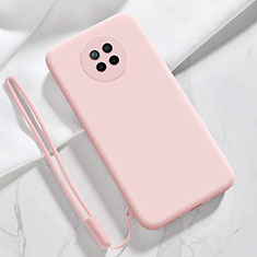 Silikon Hülle Handyhülle Ultra Dünn Flexible Schutzhülle 360 Grad Ganzkörper Tasche YK6 für Xiaomi Redmi Note 9T 5G Rosegold