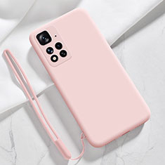 Silikon Hülle Handyhülle Ultra Dünn Flexible Schutzhülle 360 Grad Ganzkörper Tasche YK7 für Xiaomi Mi 11i 5G (2022) Rosegold