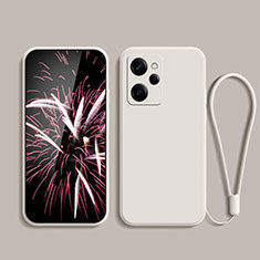 Silikon Hülle Handyhülle Ultra Dünn Flexible Schutzhülle 360 Grad Ganzkörper Tasche YK7 für Xiaomi Poco X5 Pro 5G Weiß