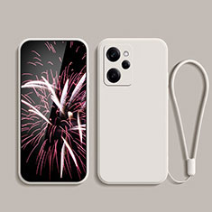 Silikon Hülle Handyhülle Ultra Dünn Flexible Schutzhülle 360 Grad Ganzkörper Tasche YK7 für Xiaomi Redmi Note 12 Pro Speed 5G Weiß