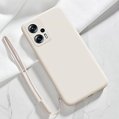 Silikon Hülle Handyhülle Ultra Dünn Flexible Schutzhülle 360 Grad Ganzkörper Tasche YK7 für Xiaomi Redmi Note 12T Pro 5G Weiß