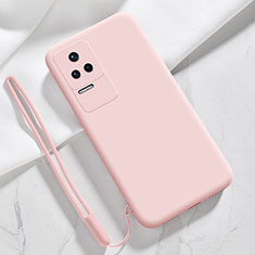 Silikon Hülle Handyhülle Ultra Dünn Flexible Schutzhülle 360 Grad Ganzkörper Tasche YK8 für Xiaomi Redmi K50 5G Rosa