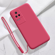 Silikon Hülle Handyhülle Ultra Dünn Flexible Schutzhülle 360 Grad Ganzkörper Tasche YK8 für Xiaomi Redmi K50 Pro 5G Rot