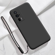 Silikon Hülle Handyhülle Ultra Dünn Flexible Schutzhülle 360 Grad Ganzkörper Tasche YK8 für Xiaomi Redmi K60 Pro 5G Schwarz