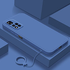 Silikon Hülle Handyhülle Ultra Dünn Flexible Schutzhülle 360 Grad Ganzkörper Tasche YK8 für Xiaomi Redmi Note 11 Pro+ Plus 5G Blau