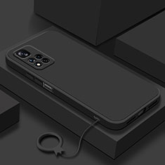 Silikon Hülle Handyhülle Ultra Dünn Flexible Schutzhülle 360 Grad Ganzkörper Tasche YK8 für Xiaomi Redmi Note 11 Pro+ Plus 5G Schwarz