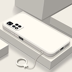 Silikon Hülle Handyhülle Ultra Dünn Flexible Schutzhülle 360 Grad Ganzkörper Tasche YK8 für Xiaomi Redmi Note 11 Pro+ Plus 5G Weiß