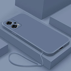 Silikon Hülle Handyhülle Ultra Dünn Flexible Schutzhülle 360 Grad Ganzkörper Tasche YK8 für Xiaomi Redmi Note 11T Pro 5G Lavendel Grau