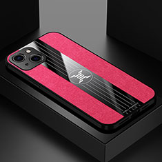 Silikon Hülle Handyhülle Ultra Dünn Flexible Schutzhülle Tasche A04 für Apple iPhone 14 Rot