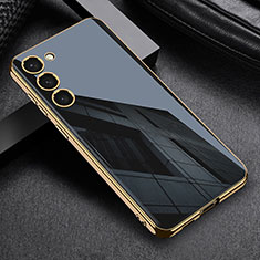 Silikon Hülle Handyhülle Ultra Dünn Flexible Schutzhülle Tasche AC1 für Samsung Galaxy S22 Plus 5G Schwarz