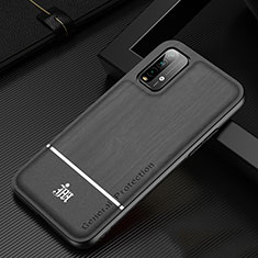 Silikon Hülle Handyhülle Ultra Dünn Flexible Schutzhülle Tasche JM1 für Xiaomi Redmi 9T 4G Schwarz