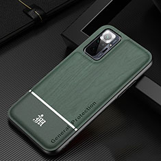 Silikon Hülle Handyhülle Ultra Dünn Flexible Schutzhülle Tasche JM1 für Xiaomi Redmi Note 10 Pro 4G Grün